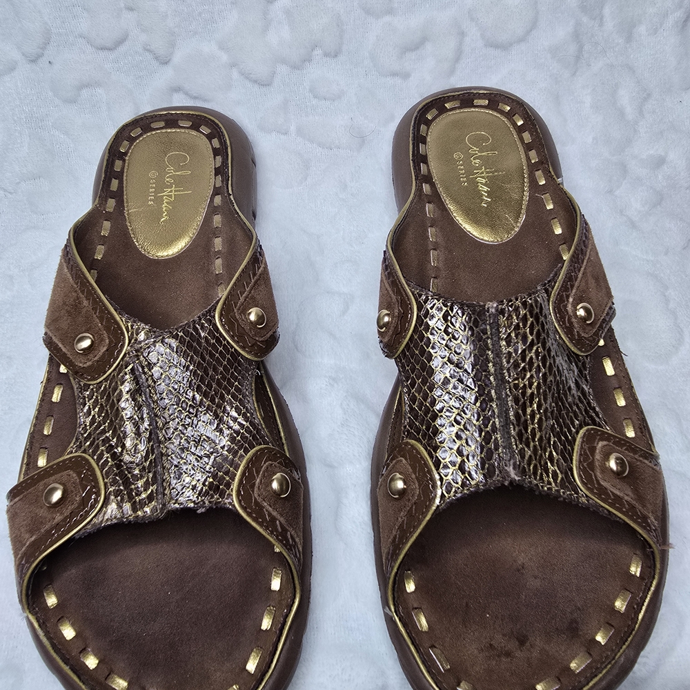 Cole Haan Women's Brown Slide Sandals